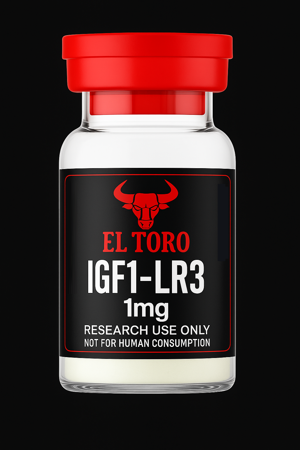 IGF1-LR3 Research Vial with Label IGF1-LR3 1MG - Image 1