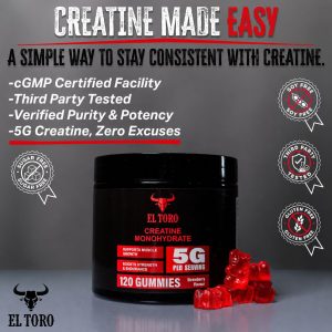 Creatine Gummies 5g packaging detail