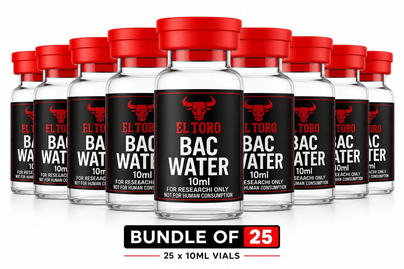 Bacteriostatic Water 25 Bottle Bundle product packaging