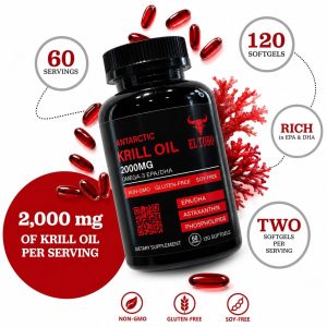 Krill Oil 2000mg Softgels packaging detail
