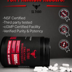 Creatine Capsules 5g product packaging